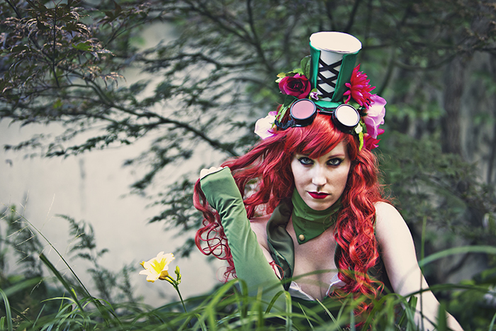 Ashe Rogue as Steampunk Poison Ivy Photography by Angela Lau